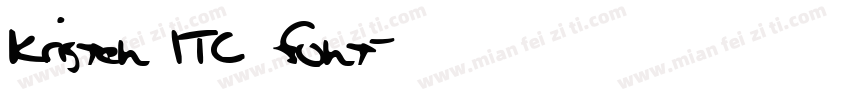 Kristen ITC font字体转换